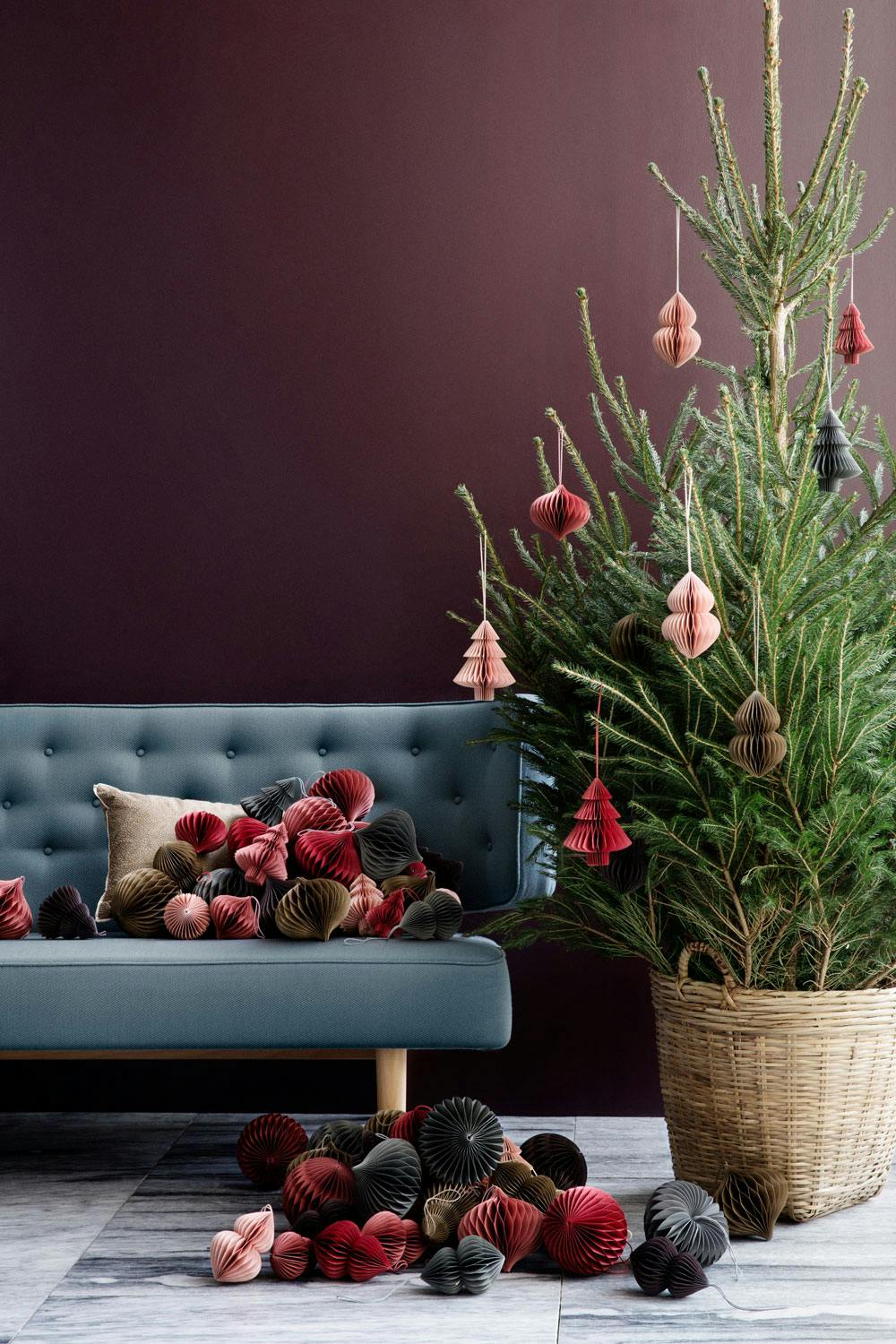 Rød jul på moderne vis Juletrepynt fra Broste Copenhagen
